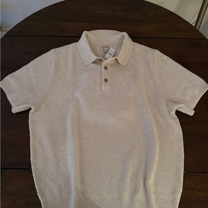 NWT - J. Crew Seed-titch Short Sleeve Sweater Polo (Large)
